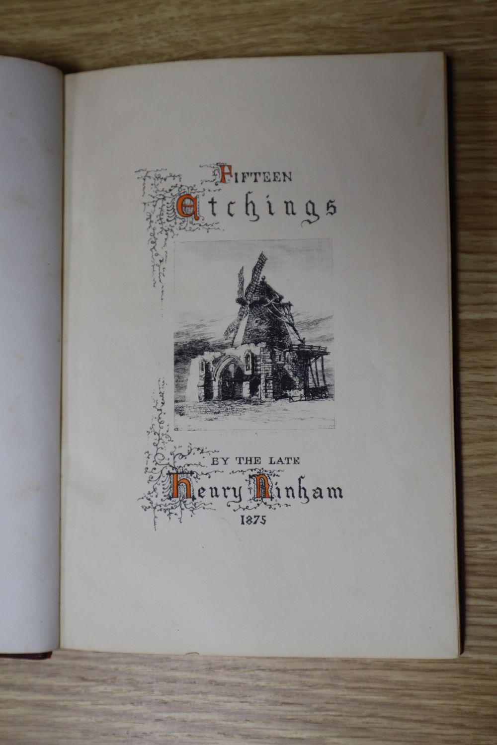 Henry Ninham (Norwich 1793-1874), Fifteen Etchings by the Late Henry Ninham, 1875